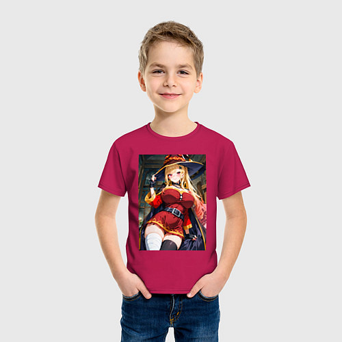 Детская футболка Марин Китагава косплей Мегумин / Маджента – фото 3