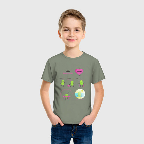 Детская футболка Комикс про семечку, или история одной бобовой / Авокадо – фото 3