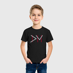 Футболка хлопковая детская Depeche Mode - videos logo, цвет: черный — фото 2