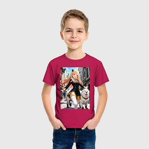 Детская футболка Марин Китагава косплей Ани Форджер / Маджента – фото 3