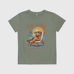 Детская футболка Капибара в энергосберегающем режиме