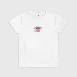 Футболка хлопковая детская Invasion, цвет: белый