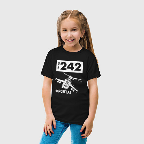 Детская футболка Front 242 - фронта / Черный – фото 4