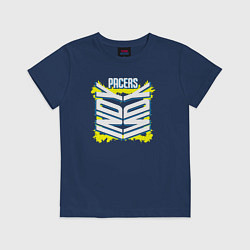 Футболка хлопковая детская Indy Pacers, цвет: тёмно-синий