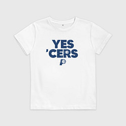 Футболка хлопковая детская Yes cers, цвет: белый