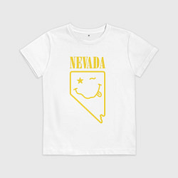 Футболка хлопковая детская Nevada Nirvana, цвет: белый