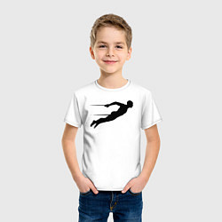 Футболка хлопковая детская Скорость плавца, цвет: белый — фото 2