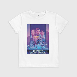 Футболка хлопковая детская Huntrix, цвет: белый