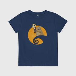 Футболка хлопковая детская Король хэллоуина, цвет: тёмно-синий