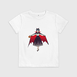 Футболка хлопковая детская МаоМао на Хэллоуин - Монолог Фармацевта, цвет: белый