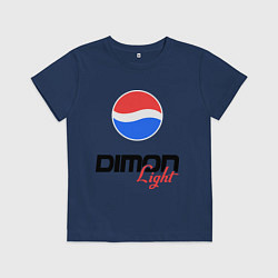Футболка хлопковая детская Дима Лайт, цвет: тёмно-синий