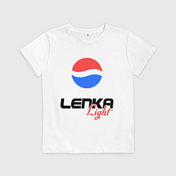 Футболка хлопковая детская Лена Лайт, цвет: белый