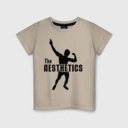 Футболка хлопковая детская The Aesthetics, цвет: миндальный