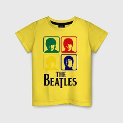 Футболка хлопковая детская The Beatles: Colors, цвет: желтый