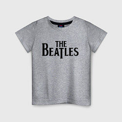 Футболка хлопковая детская The Beatles, цвет: меланж