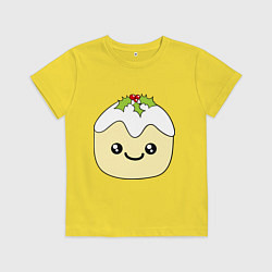 Футболка хлопковая детская Кексик, цвет: желтый