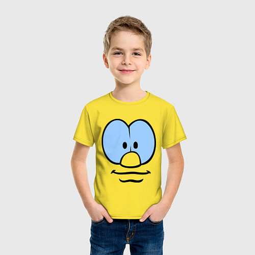 Детская футболка Милая мордочка / Желтый – фото 3