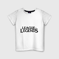 Футболка хлопковая детская League of legends, цвет: белый