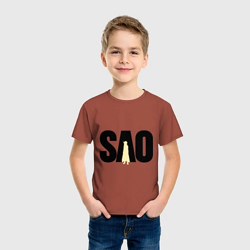 Детская футболка SAO / Кирпичный – фото 3