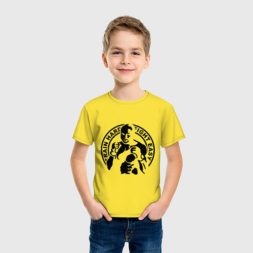 Детская футболка Fight easy / Желтый – фото 3
