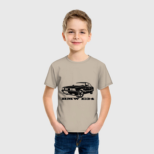 Детская футболка BMW e34 5 series / Миндальный – фото 3