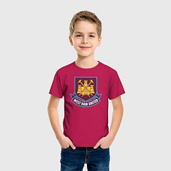 Футболка хлопковая детская West Ham United FC, цвет: маджента — фото 2