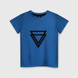 Футболка хлопковая детская Triangle цвета синий — фото 1