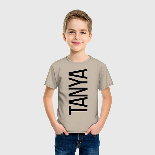 Детская футболка Таня / Миндальный – фото 3