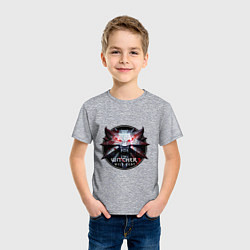 Футболка хлопковая детская The Witcher 3, цвет: меланж — фото 2