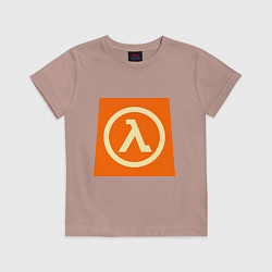 Футболка хлопковая детская Half-Life, цвет: пыльно-розовый