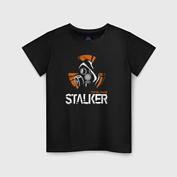 Футболка хлопковая детская STALKER: Online, цвет: черный