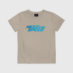 Футболка хлопковая детская Need for speed, цвет: миндальный