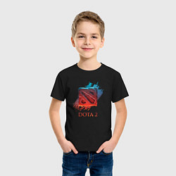 Футболка хлопковая детская Dota 2 Shadows, цвет: черный — фото 2