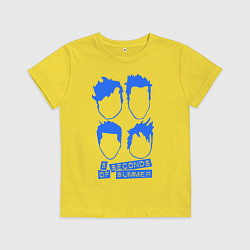 Футболка хлопковая детская 5 Seconds Of Summer, цвет: желтый