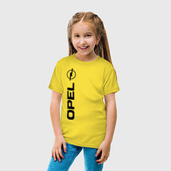 Футболка хлопковая детская OPEL, цвет: желтый — фото 2
