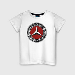 Футболка хлопковая детская Mercedes-Benz, цвет: белый