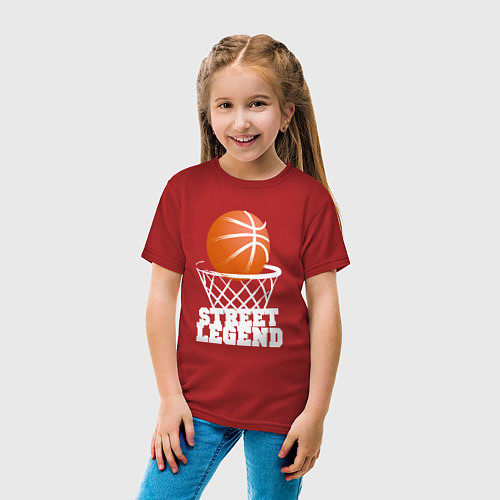 Детская футболка Баскетбол / Красный – фото 4