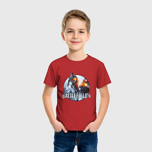 Детская футболка Battlefield 4 / Красный – фото 3