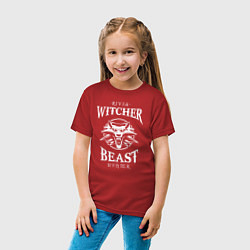 Футболка хлопковая детская BEAST HUNTER, цвет: красный — фото 2