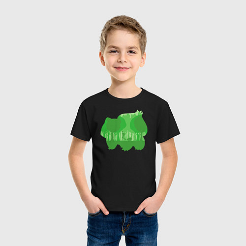 Детская футболка Bulbasaur Shadow / Черный – фото 3