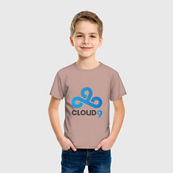 Футболка хлопковая детская Cloud9, цвет: пыльно-розовый — фото 2