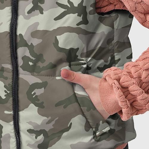Детский жилет Камуфляж лесной летний / 3D-Красный – фото 5