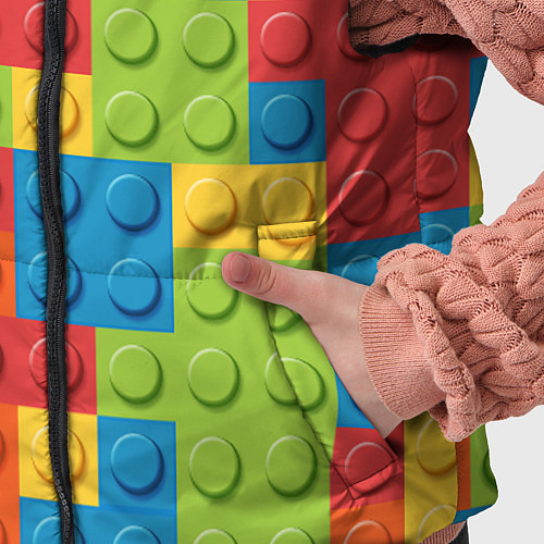 Детский жилет Лего конструктор / 3D-Черный – фото 5