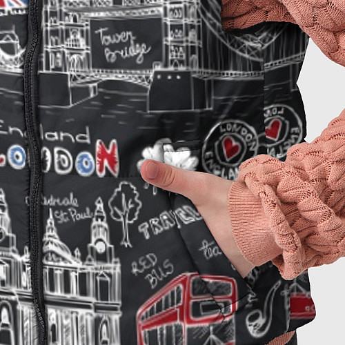 Детский жилет Привет Лондон / 3D-Светло-серый – фото 5