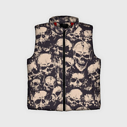Детский жилет Черепа - паттерн, цвет: 3D-красный
