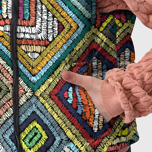 Детский жилет Этнический орнамент вышивка / 3D-Черный – фото 5