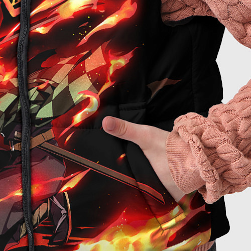 Детский жилет Demon Slayer / 3D-Черный – фото 5