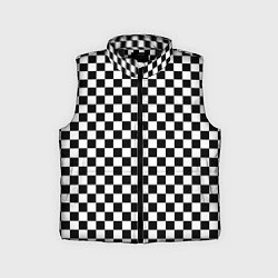 Детский жилет Шахматка мелкая, цвет: 3D-черный