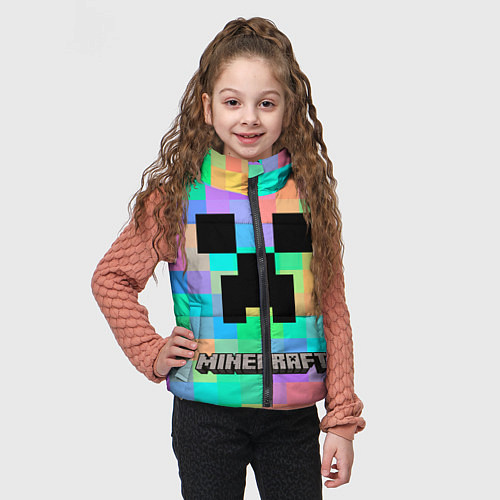 Детский жилет Minecraft / 3D-Красный – фото 3