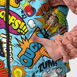 Детский жилет Pop art comics, цвет: 3D-светло-серый — фото 2